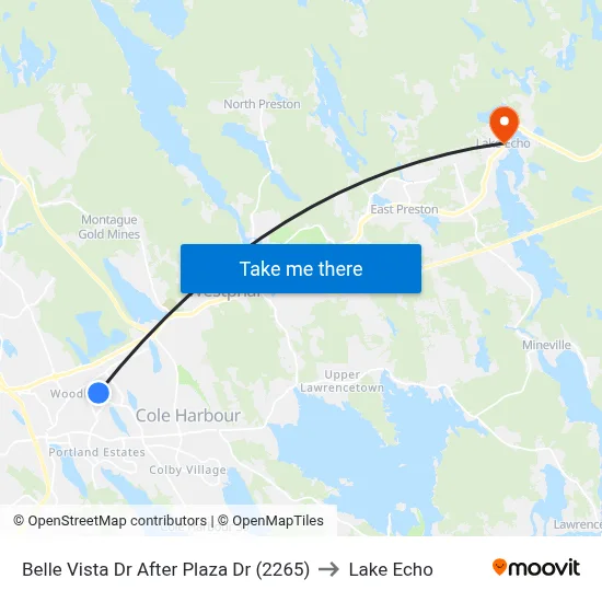 Belle Vista Dr After Plaza Dr (2265) to Lake Echo map