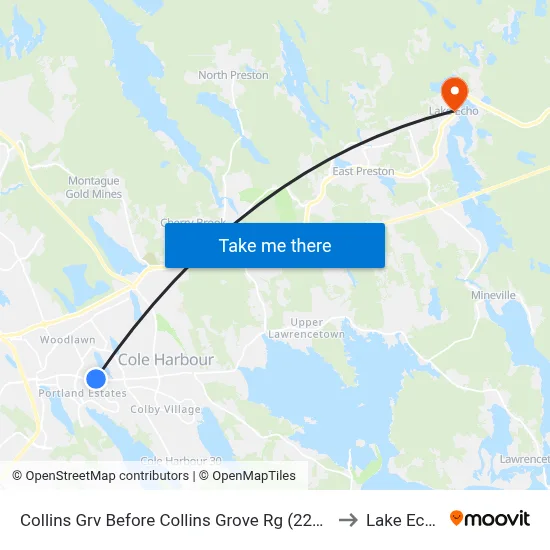 Collins Grv Before Collins Grove Rg (2269) to Lake Echo map