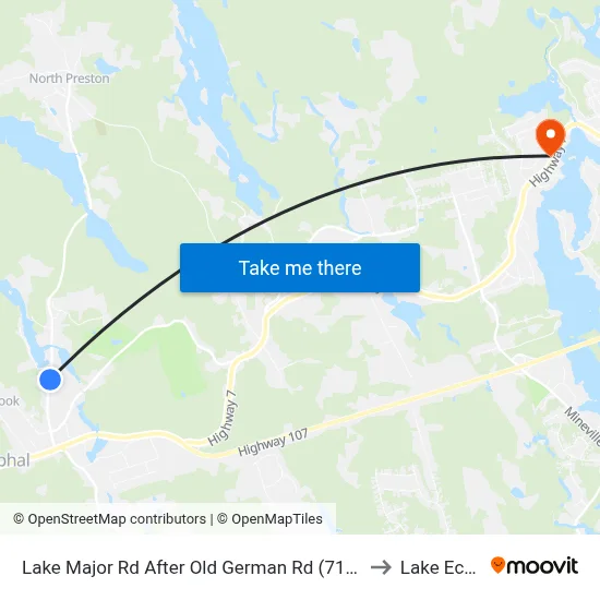 Lake Major Rd After Old German Rd (7109) to Lake Echo map