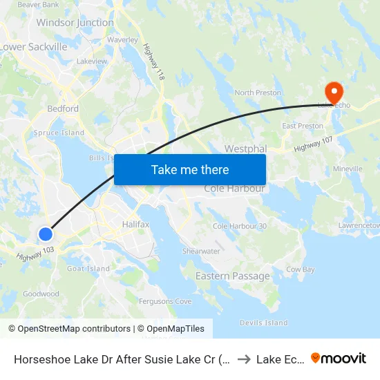 Horseshoe Lake Dr After Susie Lake Cr (6378) to Lake Echo map