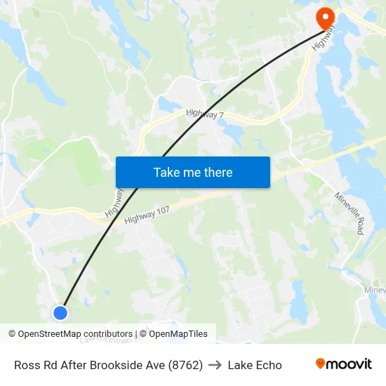 Ross Rd After Brookside Ave (8762) to Lake Echo map