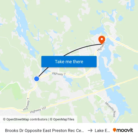 Brooks Dr Opposite East Preston Rec Centre (8769) to Lake Echo map