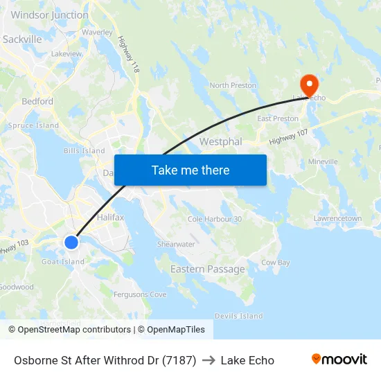 Osborne St After Withrod Dr (7187) to Lake Echo map