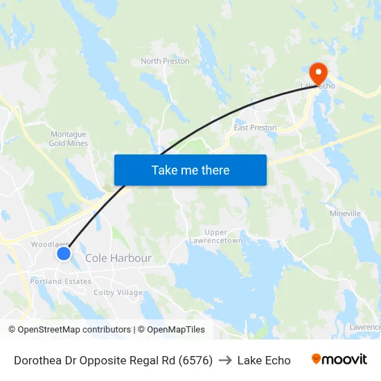 Dorothea Dr Opposite Regal Rd (6576) to Lake Echo map