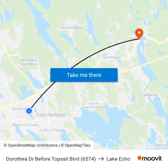 Dorothea Dr Before Topsail Blvd (6574) to Lake Echo map