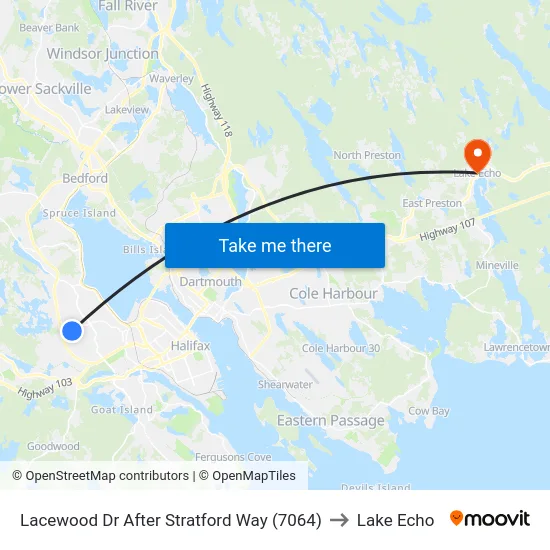 Lacewood Dr After Stratford Way (7064) to Lake Echo map