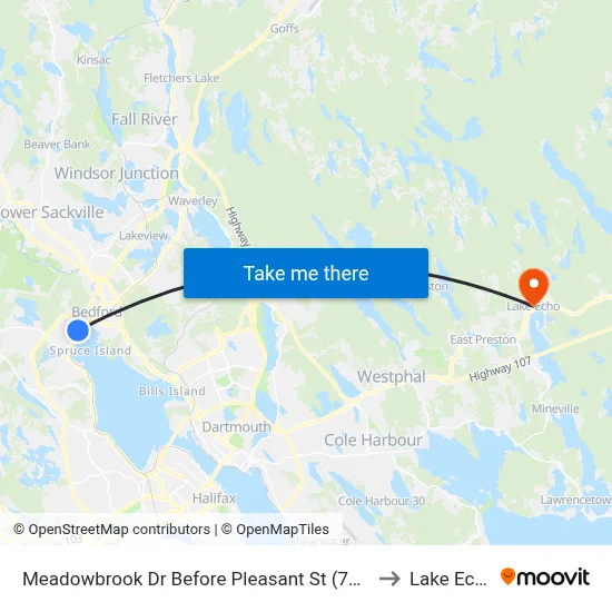 Meadowbrook Dr Before Pleasant St (7193) to Lake Echo map