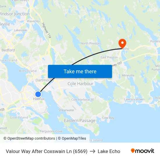 Valour Way After Coxswain Ln (6569) to Lake Echo map