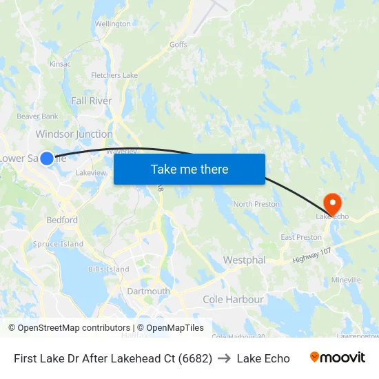 First Lake Dr After Lakehead Ct (6682) to Lake Echo map