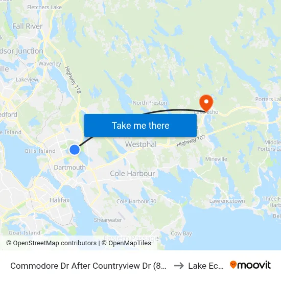 Commodore Dr After Countryview Dr (8853) to Lake Echo map
