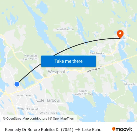 Kennedy Dr Before Roleika Dr (7051) to Lake Echo map