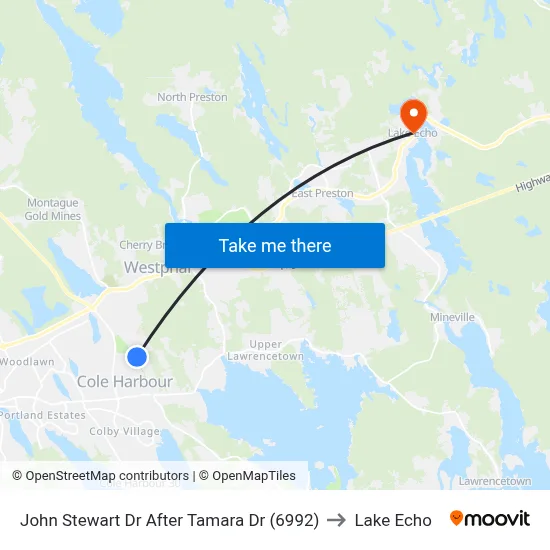 John Stewart Dr After Tamara Dr (6992) to Lake Echo map