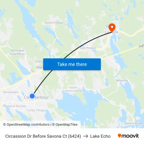 Circassion Dr Before Savona Ct (6424) to Lake Echo map