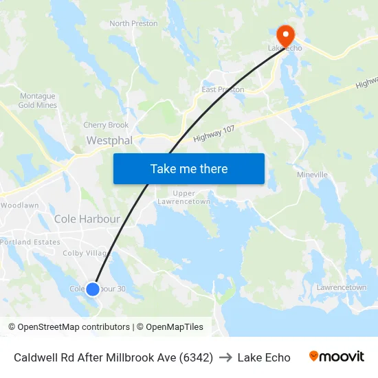 Caldwell Rd After Millbrook Ave (6342) to Lake Echo map