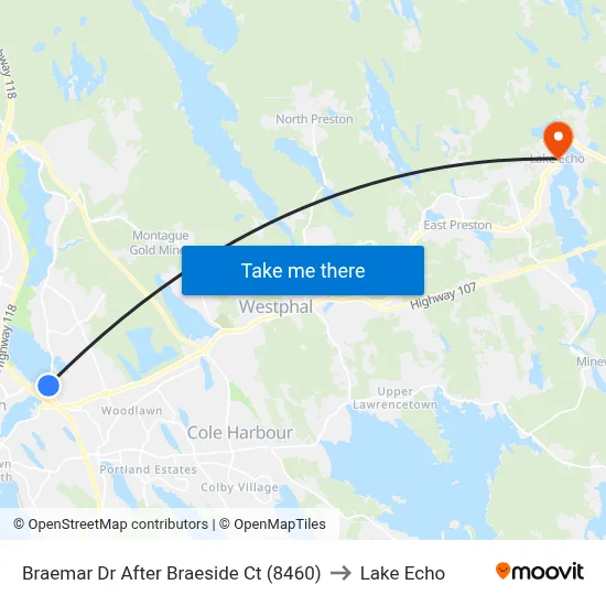 Braemar Dr After Braeside Ct (8460) to Lake Echo map