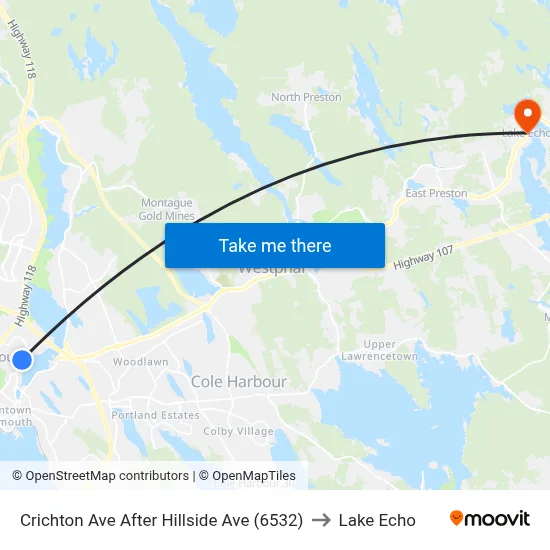 Crichton Ave After Hillside Ave (6532) to Lake Echo map