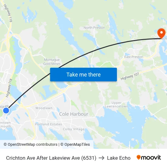 Crichton Ave After Lakeview Ave (6531) to Lake Echo map