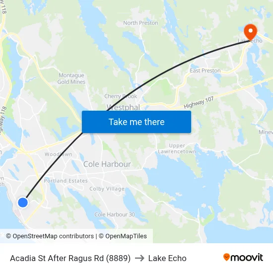 Acadia St After Ragus Rd (8889) to Lake Echo map