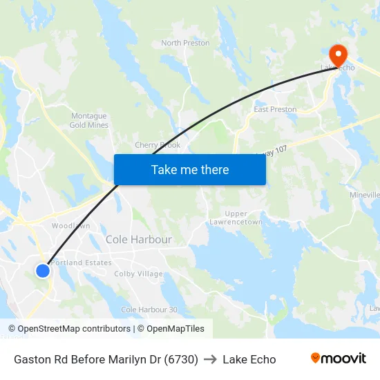 Gaston Rd Before Marilyn Dr (6730) to Lake Echo map