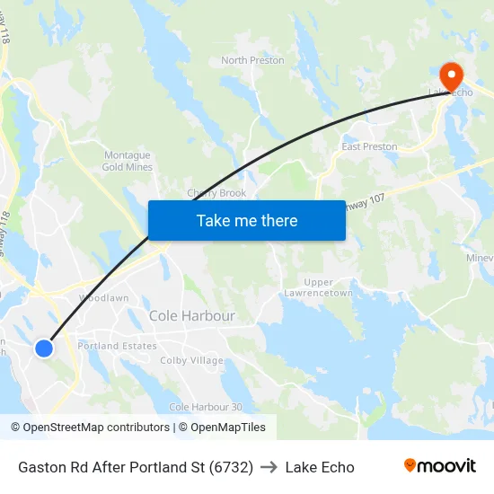 Gaston Rd After Portland St (6732) to Lake Echo map