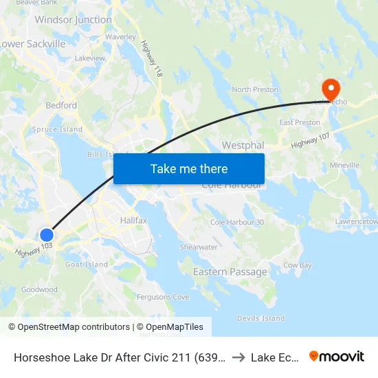 Horseshoe Lake Dr After Civic 211 (6395) to Lake Echo map