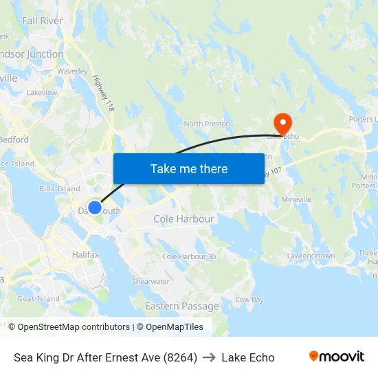 Sea King Dr After Ernest Ave (8264) to Lake Echo map