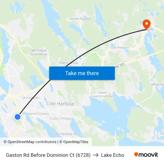 Gaston Rd Before Dominion Ct (6728) to Lake Echo map