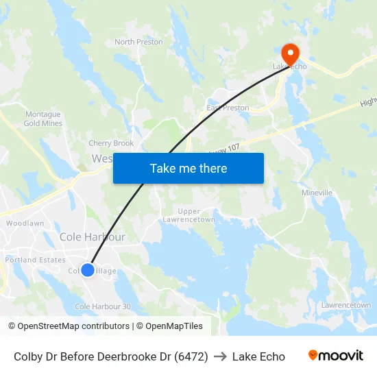 Colby Dr Before Deerbrooke Dr (6472) to Lake Echo map
