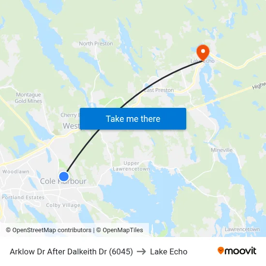 Arklow Dr After Dalkeith Dr (6045) to Lake Echo map