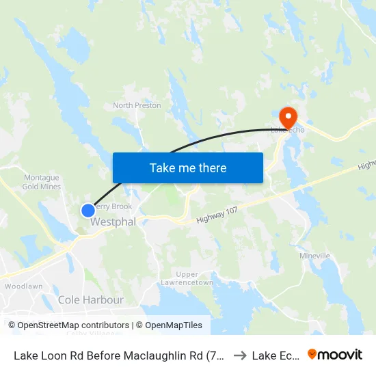 Lake Loon Rd Before Maclaughlin Rd (7100) to Lake Echo map