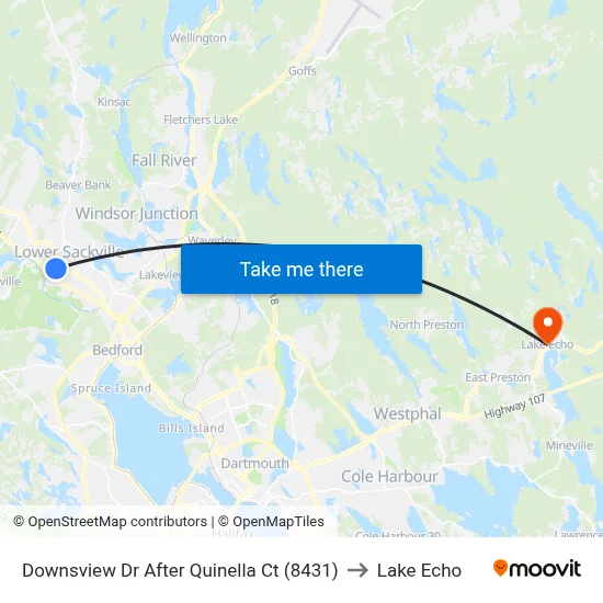Downsview Dr After Quinella Ct (8431) to Lake Echo map