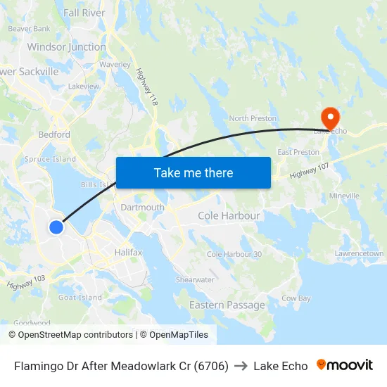 Flamingo Dr After Meadowlark Cr (6706) to Lake Echo map