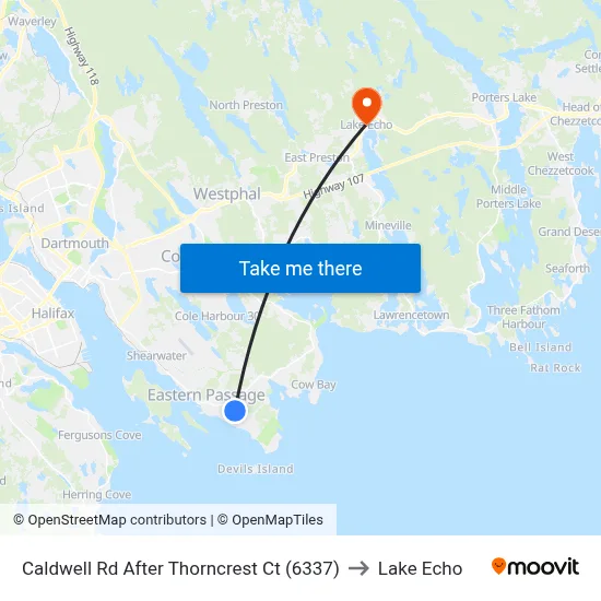Caldwell Rd After Thorncrest Ct (6337) to Lake Echo map