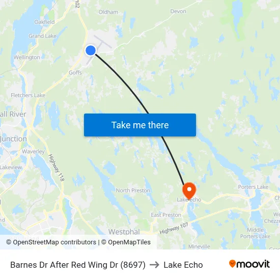 Barnes Dr After Red Wing Dr (8697) to Lake Echo map
