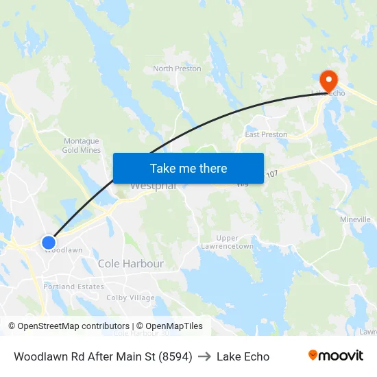 Woodlawn Rd After Main St (8594) to Lake Echo map