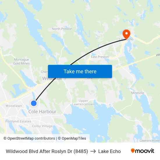 Wildwood Blvd After Roslyn Dr (8485) to Lake Echo map