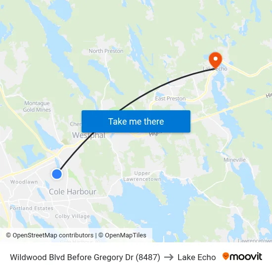 Wildwood Blvd Before Gregory Dr (8487) to Lake Echo map