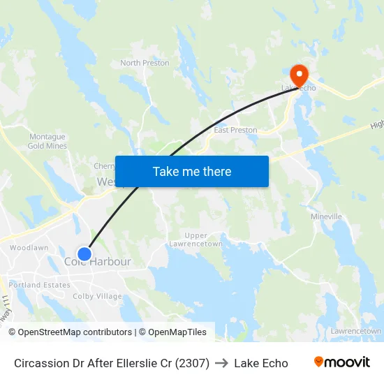 Circassion Dr After Ellerslie Cr (2307) to Lake Echo map