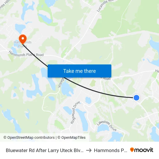 Bluewater Rd After Larry Uteck Blvd (6067) to Hammonds Plains map