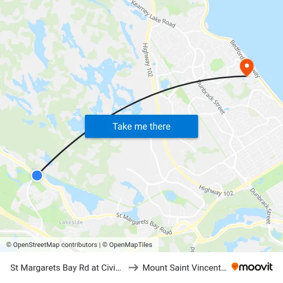 St Margarets Bay Rd at Civic 1917 (2330) to Mount Saint Vincent University map