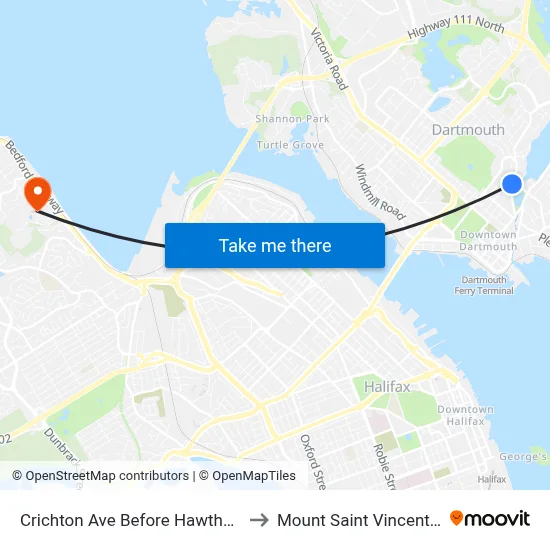Crichton Ave Before Hawthorne St (6536) to Mount Saint Vincent University map