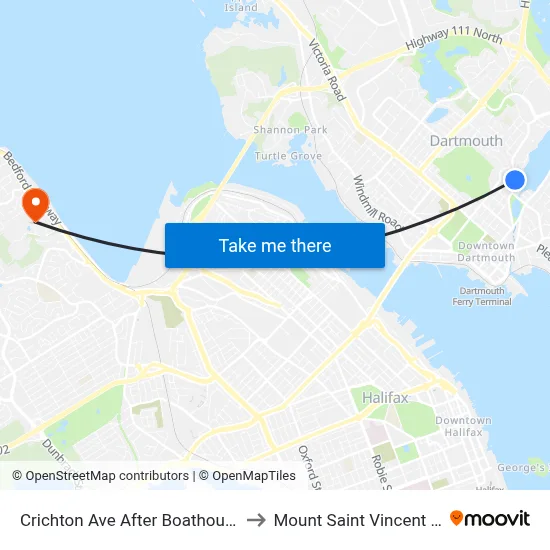 Crichton Ave After Boathouse Ln (6534) to Mount Saint Vincent University map