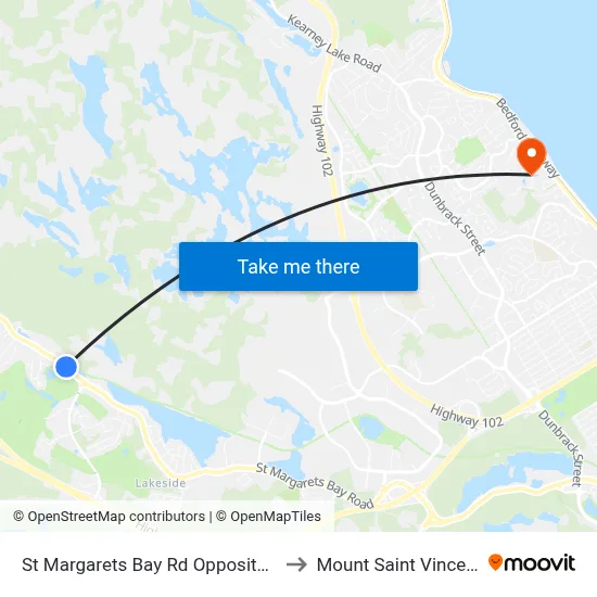 St Margarets Bay Rd Opposite Civic 1982 (6143) to Mount Saint Vincent University map