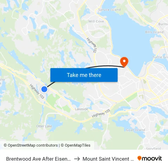 Brentwood Ave After Eisener St (6318) to Mount Saint Vincent University map