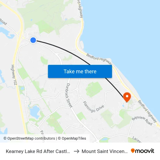 Kearney Lake Rd After Castle Hill Dr (7016) to Mount Saint Vincent University map