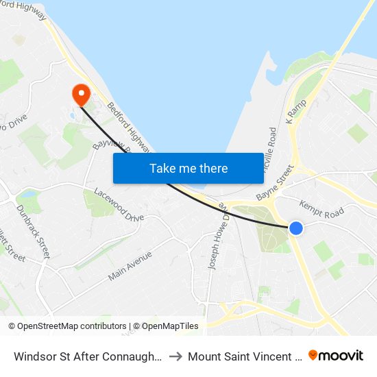 Windsor St After Connaught Ave (8551) to Mount Saint Vincent University map