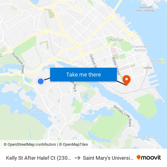 Kelly St After Halef Ct (2300) to Saint Mary's University map