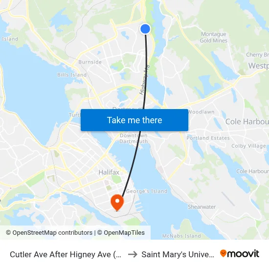 Cutler Ave After Higney Ave (2282) to Saint Mary's University map