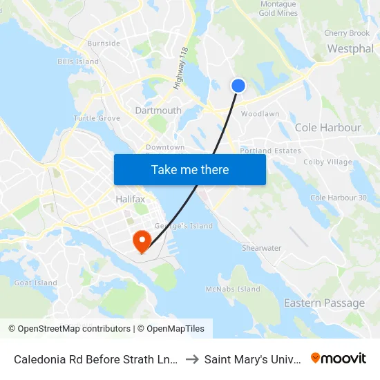Caledonia Rd Before Strath Ln (6363) to Saint Mary's University map