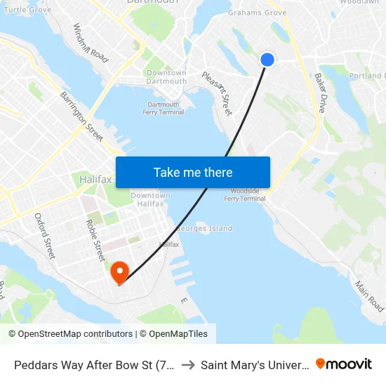 Peddars Way After Bow St (7442) to Saint Mary's University map